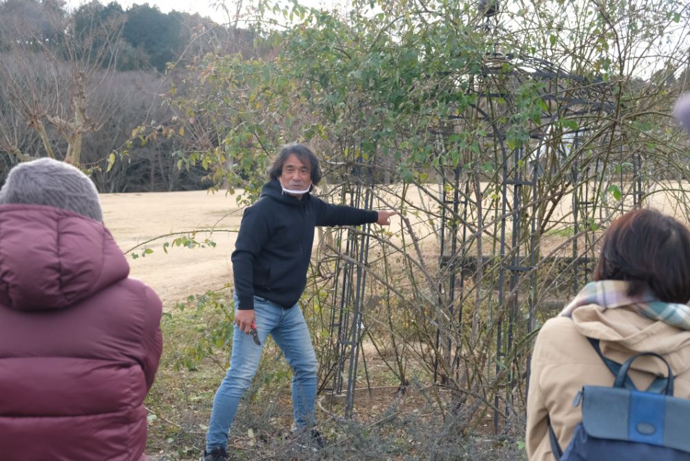 木村さん冬剪定ガーデンツアーを開催