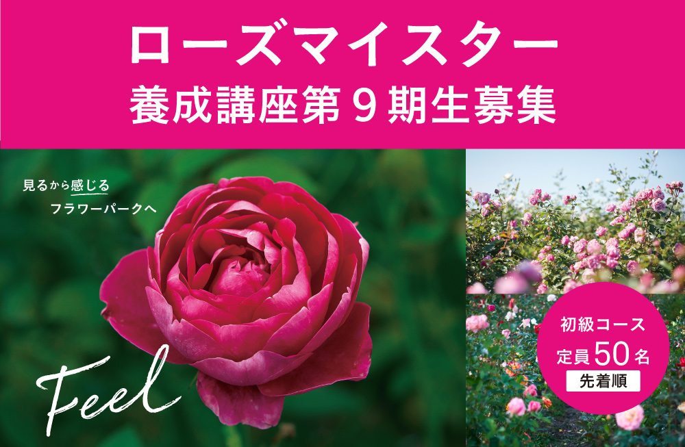 募集終了 ローズマイスター養成講座第９期生募集のお知らせ