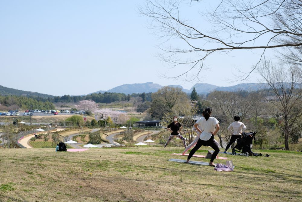 花々に囲まれた中で体験するアクティビティ