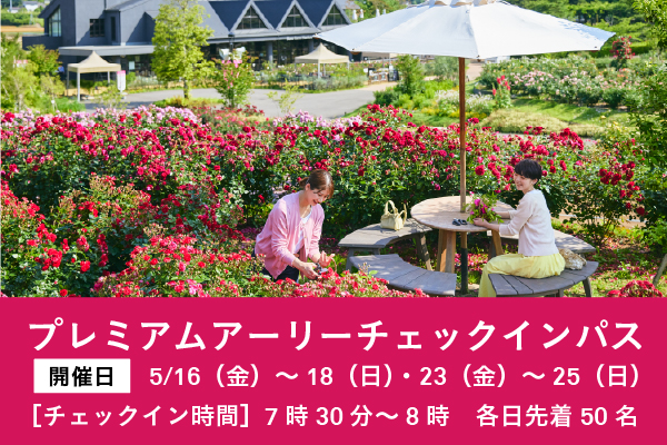 各日先着50名「プレミアムアーリーチェックインパス」を販売